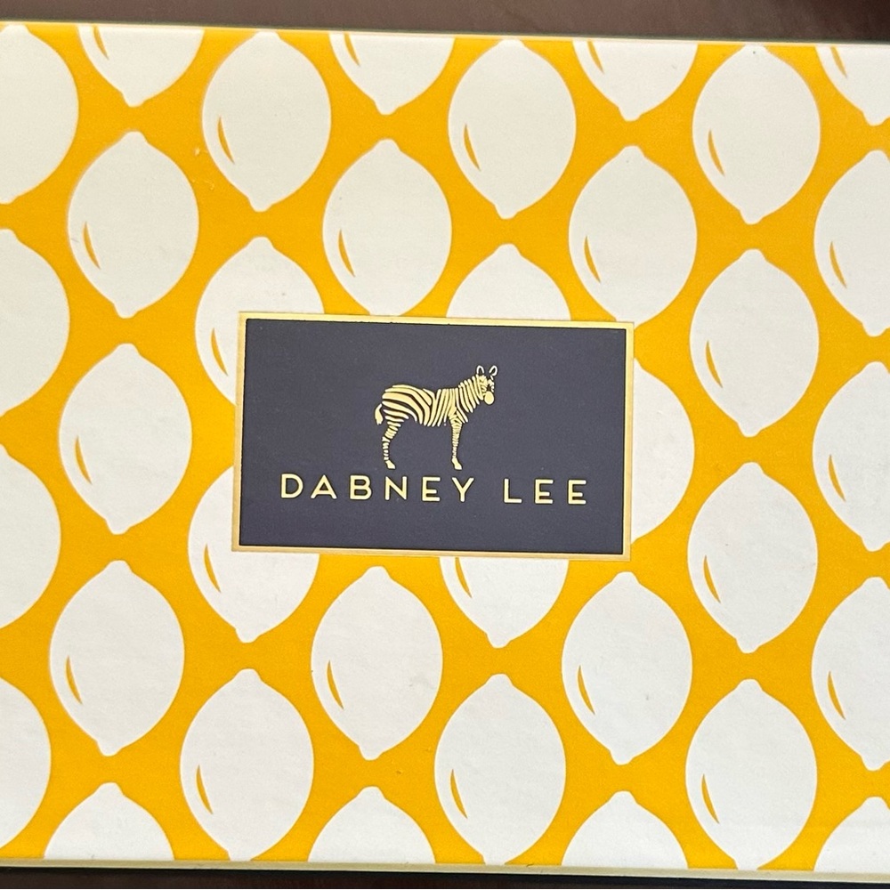 Dabney Lee Lemon and Cream Patterned Box